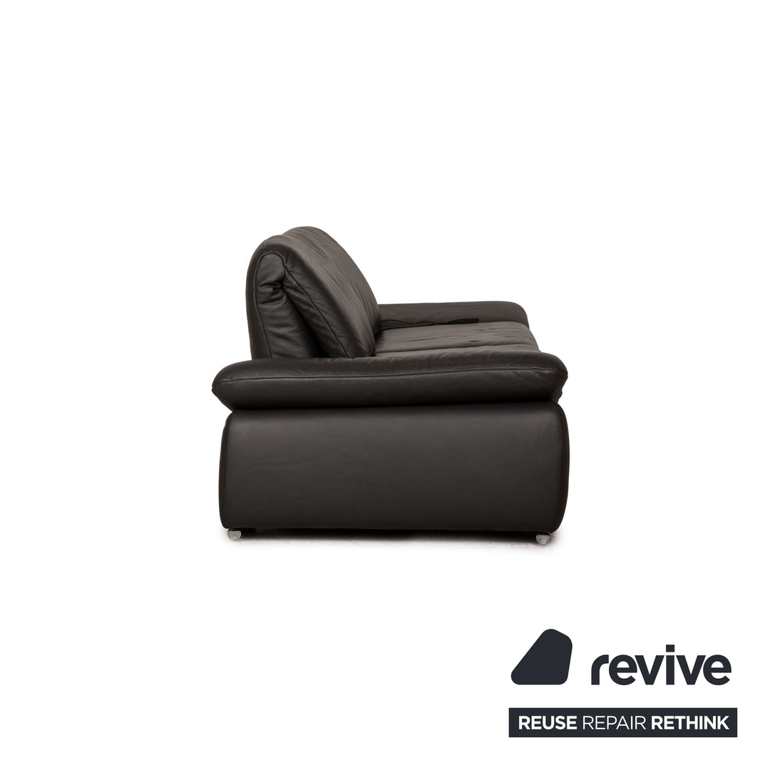 Koinor Evento Leder Zweisitzer Anthrazit Funktion Sofa Couch