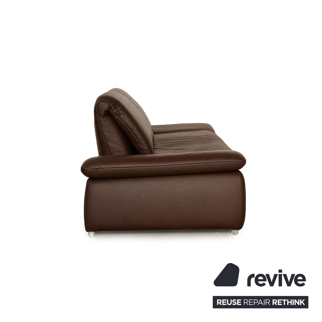 Koinor Evento Leder Zweisitzer Braun manuelle Funktion Sofa Couch