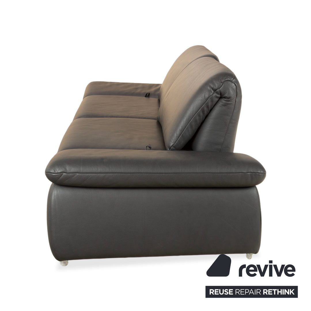 Koinor Evento Leder Zweisitzer Schwarz Sofa Couch Relaxfunktion manuelle Funktion