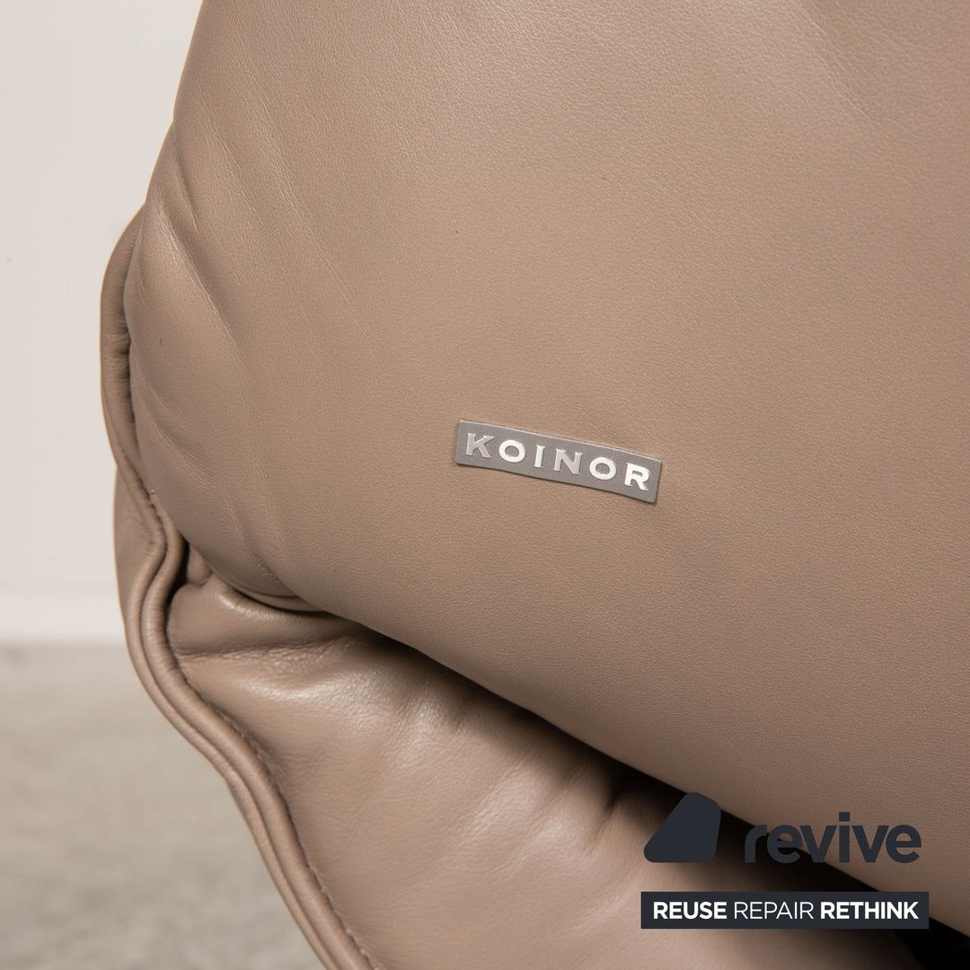 Koinor Evita Leder Dreisitzer Beige Sofa Couch elektrische Funktion
