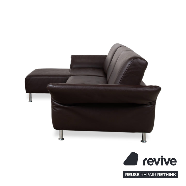 Koinor Evita Leder Ecksofa Braun manuelle Funktion Sofa Couch
