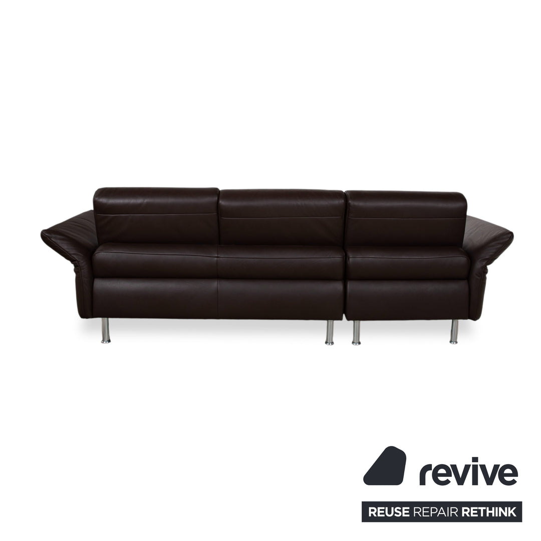 Koinor Evita Leder Ecksofa Braun manuelle Funktion Sofa Couch
