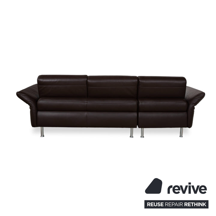 Koinor Evita Leder Ecksofa Braun manuelle Funktion Sofa Couch