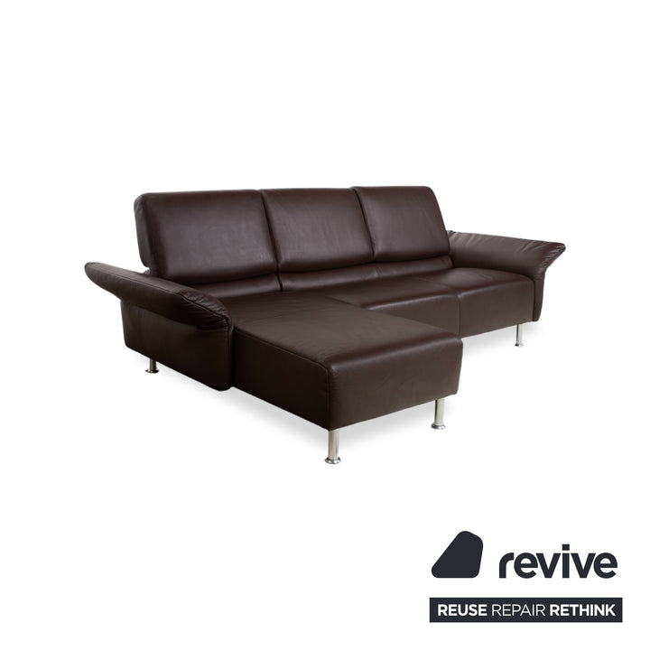 Koinor Evita Leder Ecksofa Braun manuelle Funktion Sofa Couch