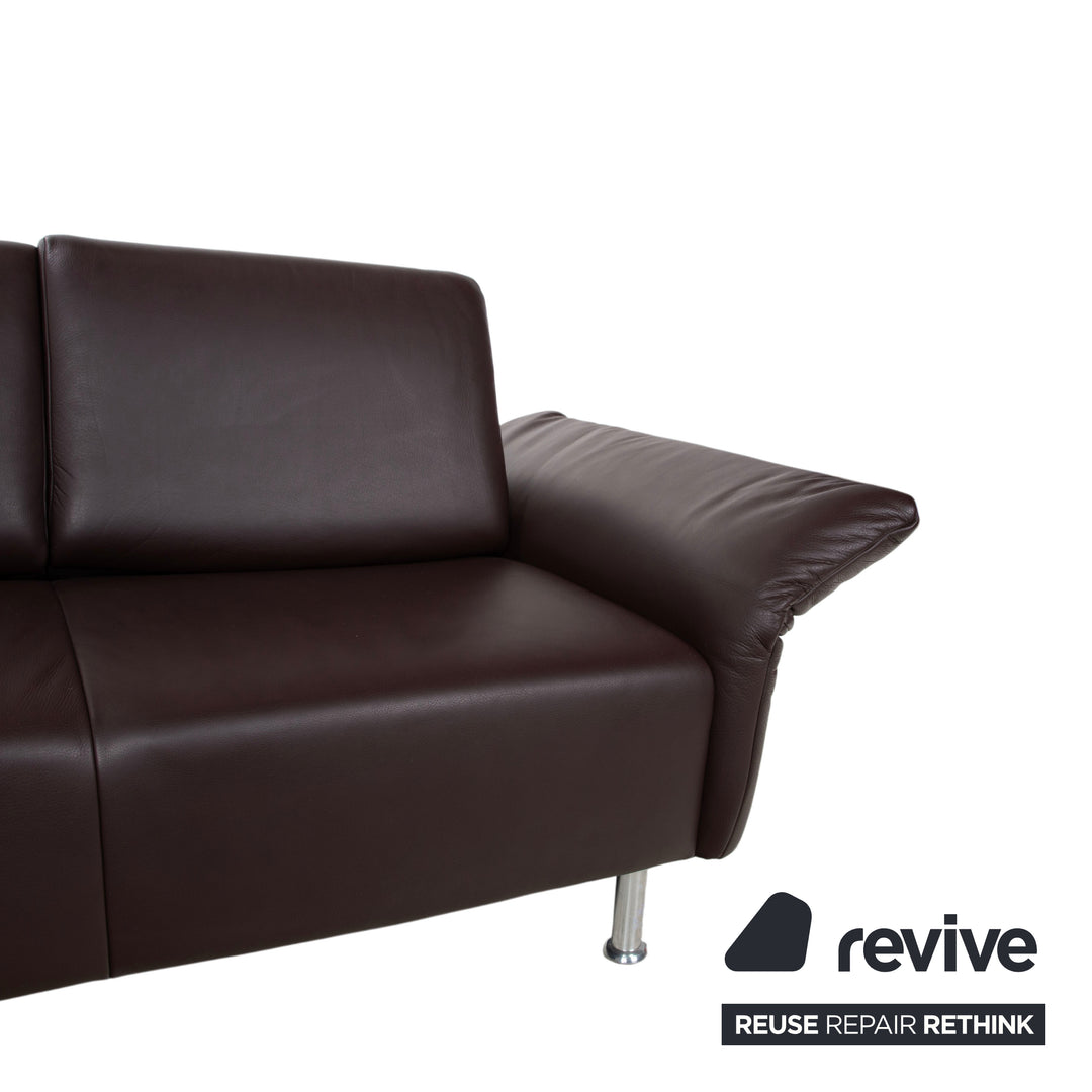 Koinor Evita Leder Ecksofa Braun manuelle Funktion Sofa Couch