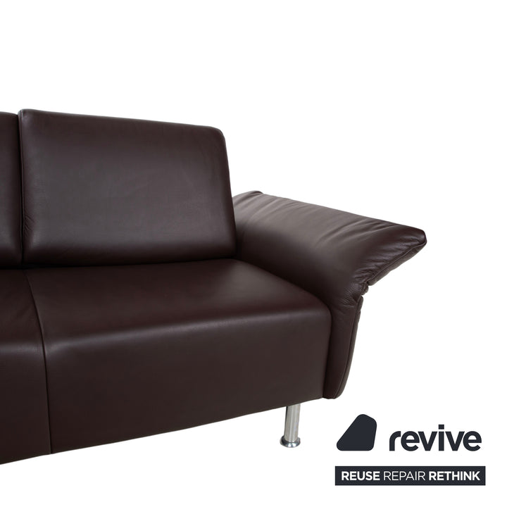 Koinor Evita læderhjørnesofa brun manuel funktion sofa sofa