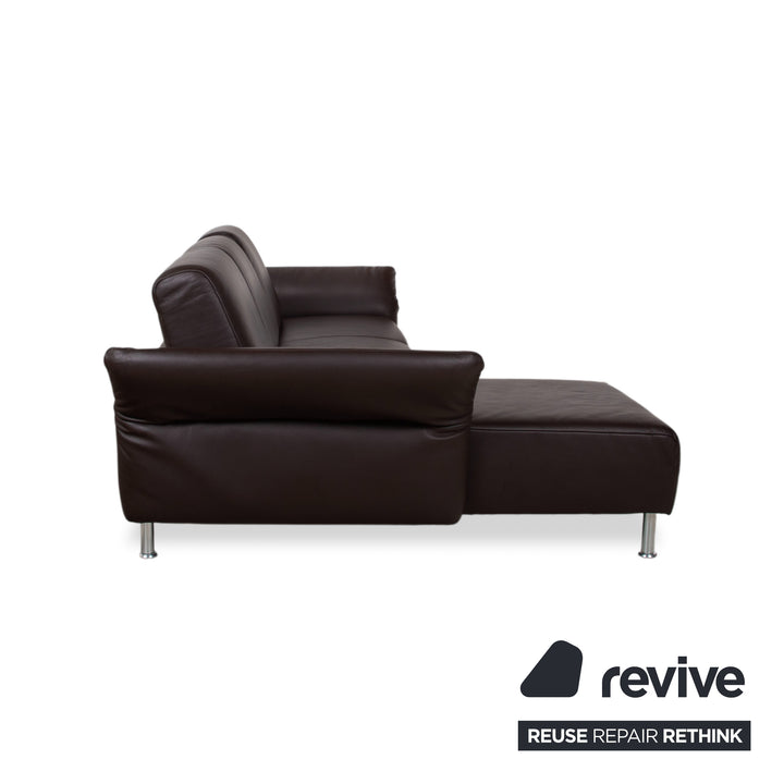 Koinor Evita Leder Ecksofa Braun manuelle Funktion Sofa Couch