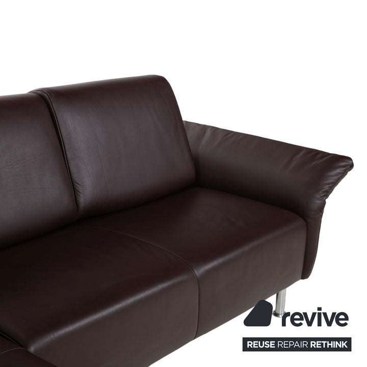 Koinor Evita Leder Ecksofa Braun manuelle Funktion Sofa Couch