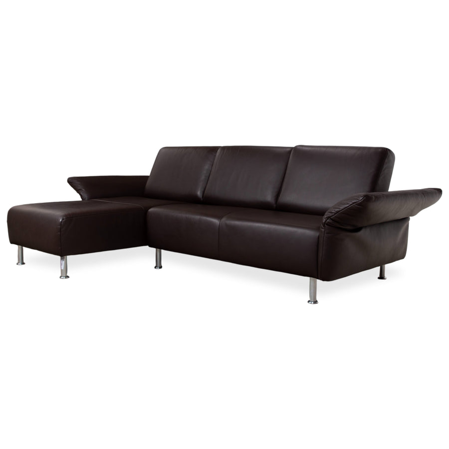 Koinor Evita Leder Ecksofa Braun manuelle Funktion Sofa Couch