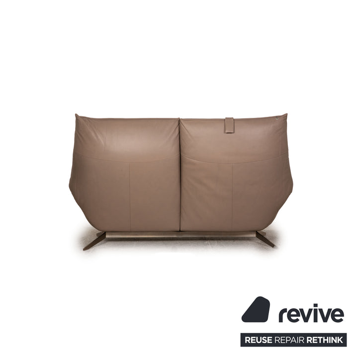 Koinor Evita Leder Sofa Garnitur Beige Dreisitzer Zweisitzer Sessel elektrische Funktion