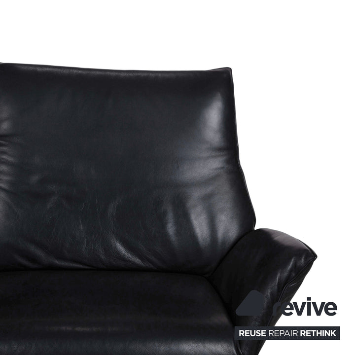 Koinor Evita Leder Zweisitzer Schwarz elektrische Funktion Sofa Couch