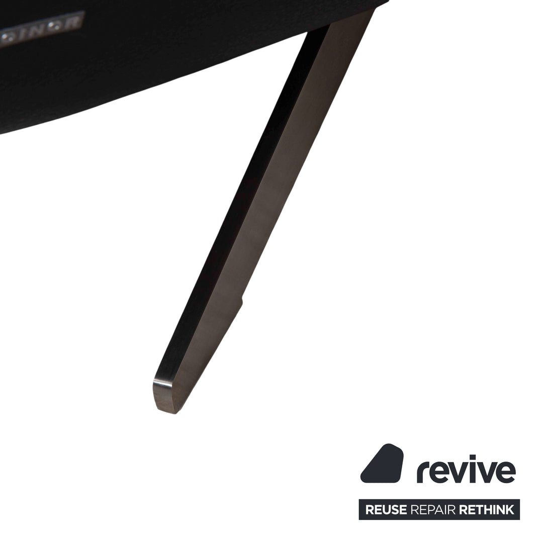 Koinor Evita Leder Zweisitzer Schwarz elektrische Funktion Sofa Couch