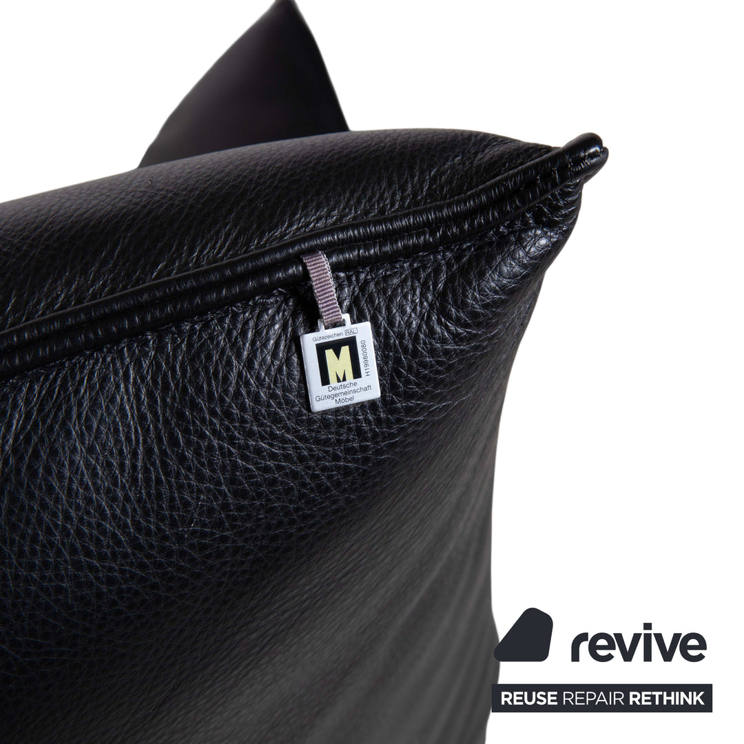 Koinor Evita Leder Zweisitzer Schwarz elektrische Funktion Sofa Couch