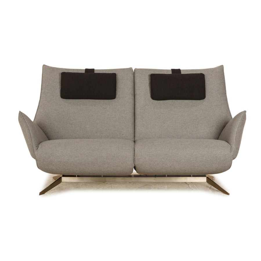 Koinor Evita Stoff Dreisitzer Grau elektrische Funktion Sofa Couch