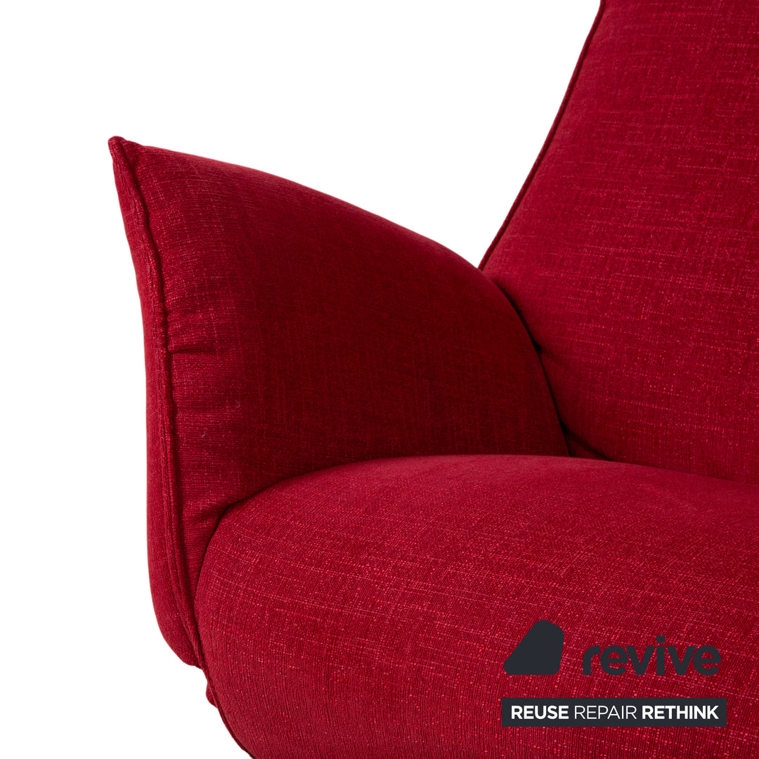 Koinor Evita Stoff Dreisitzer Rot elektr. Funktion Sofa Couch