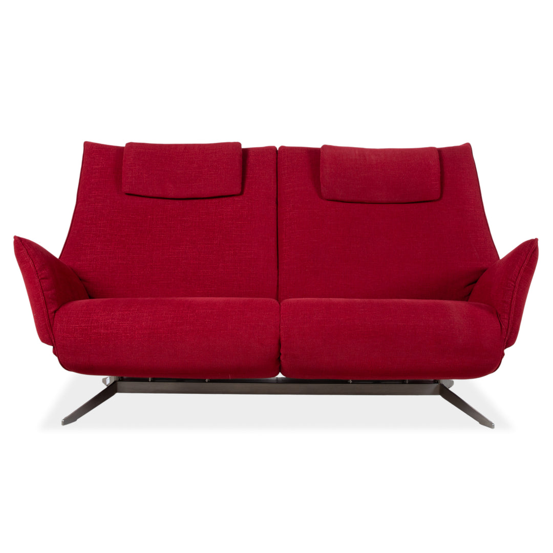 Koinor Evita Stoff Dreisitzer Rot elektr. Funktion Sofa Couch