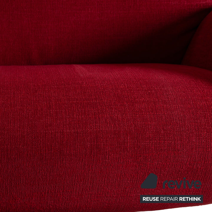 Koinor Evita Stoff Dreisitzer Rot elektr. Funktion Sofa Couch