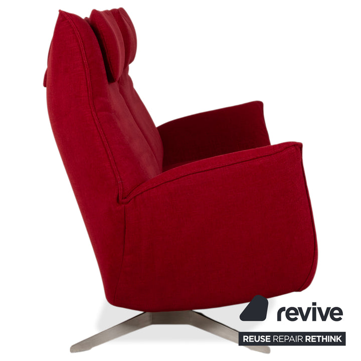Koinor Evita Stoff Zweisitzer Rot Sofa Couch