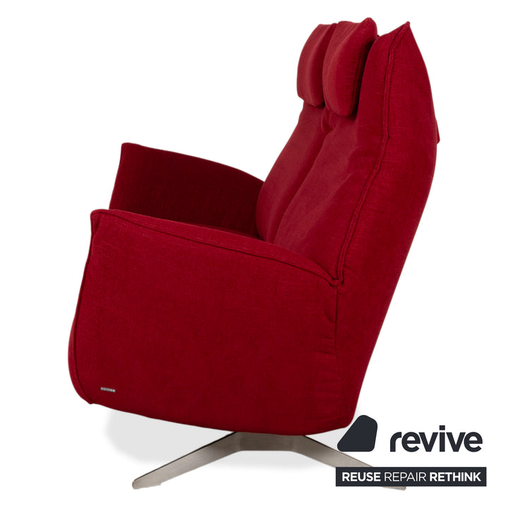 Koinor Evita Stoff Zweisitzer Rot Sofa Couch