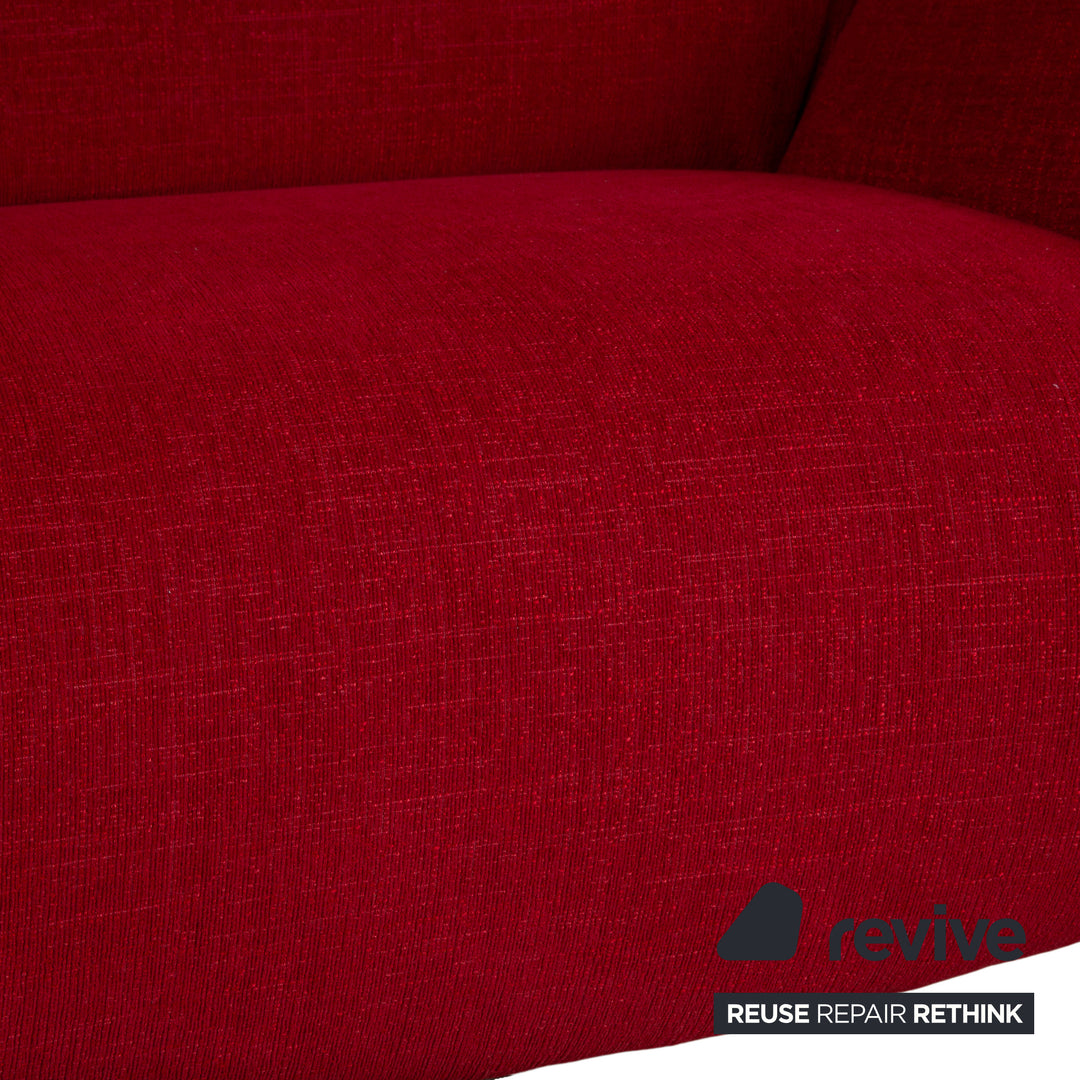 Koinor Evita Stoff Zweisitzer Rot Sofa Couch