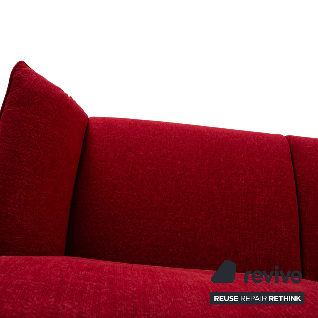 Koinor Evita Stoff Zweisitzer Rot Sofa Couch