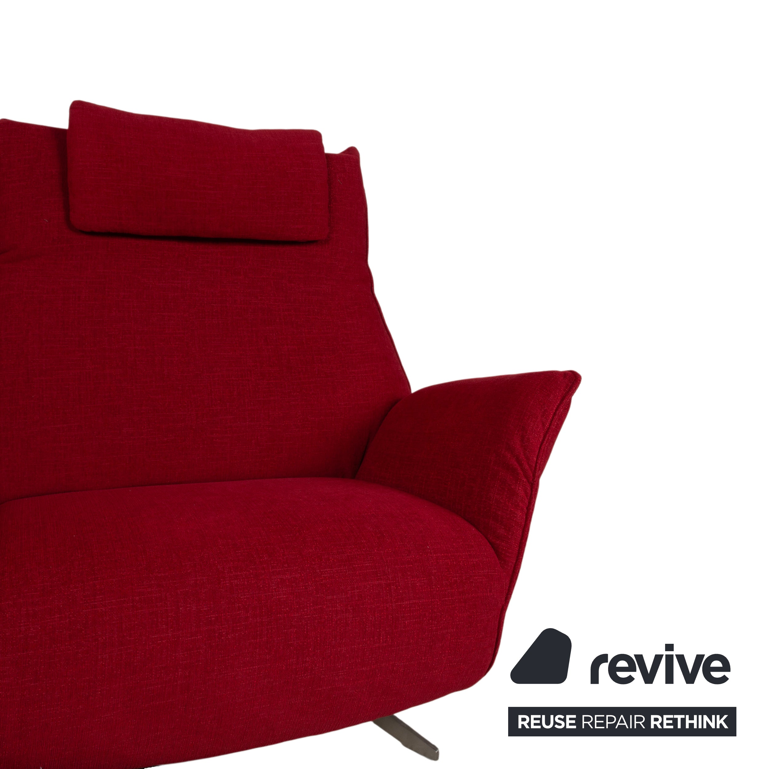 Koinor Evita Fabric Two-Seater Red Sofa
