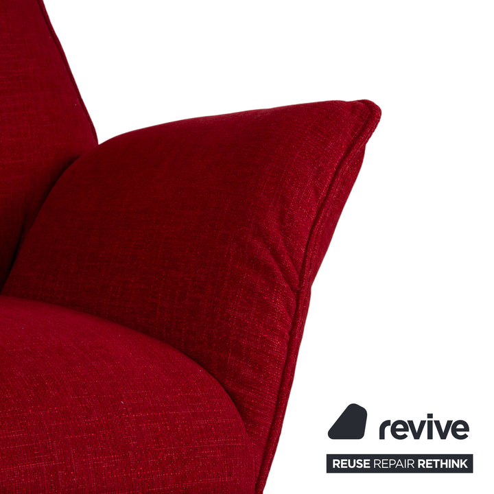 Koinor Evita Stoff Zweisitzer Rot Sofa Couch