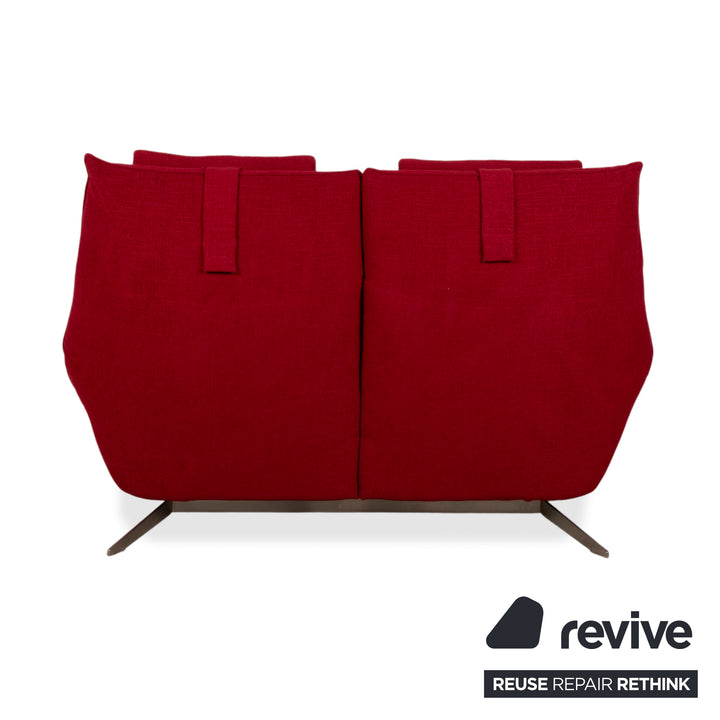 Koinor Evita Stoff Zweisitzer Rot Sofa Couch