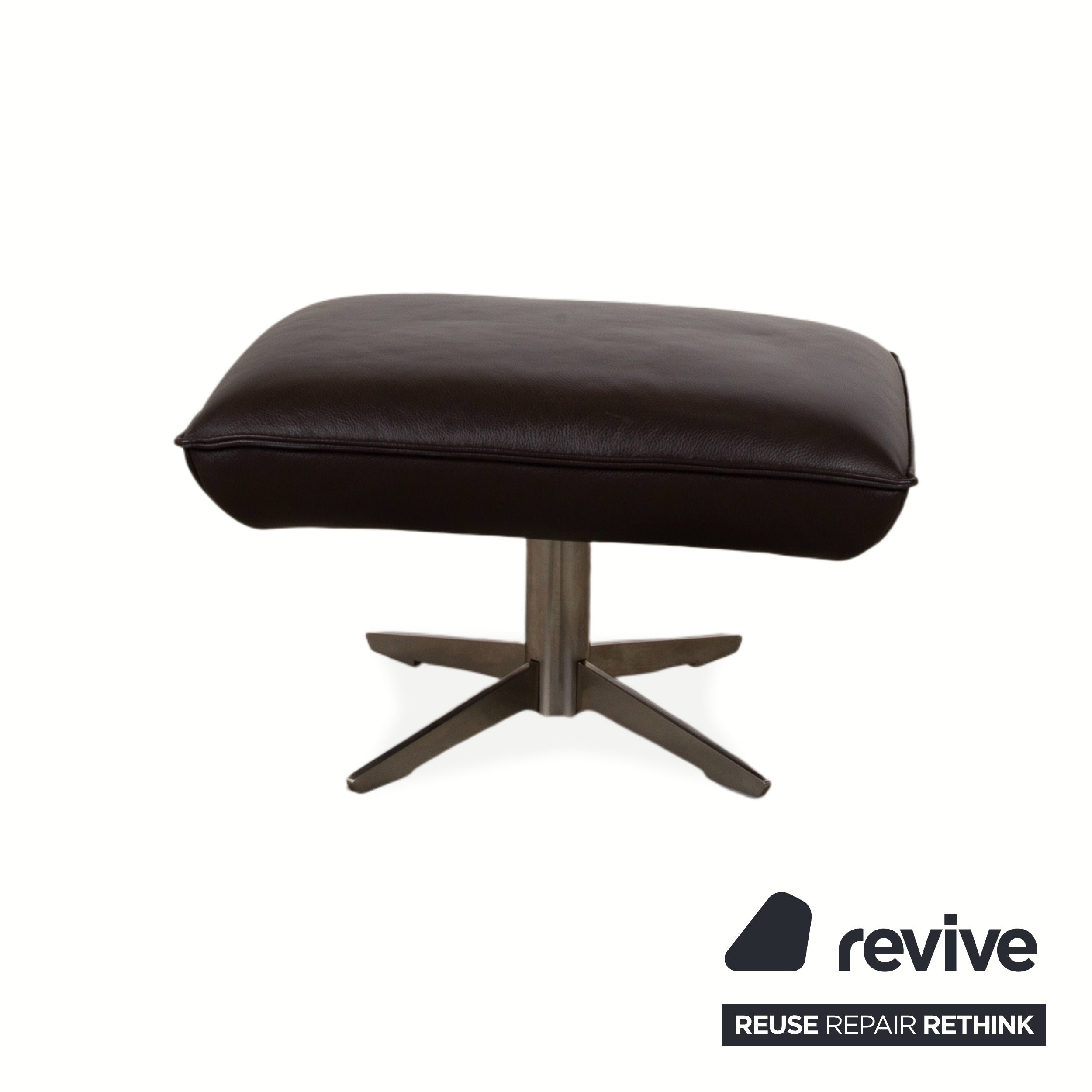 Koinor Fenja Leder Hocker Braun