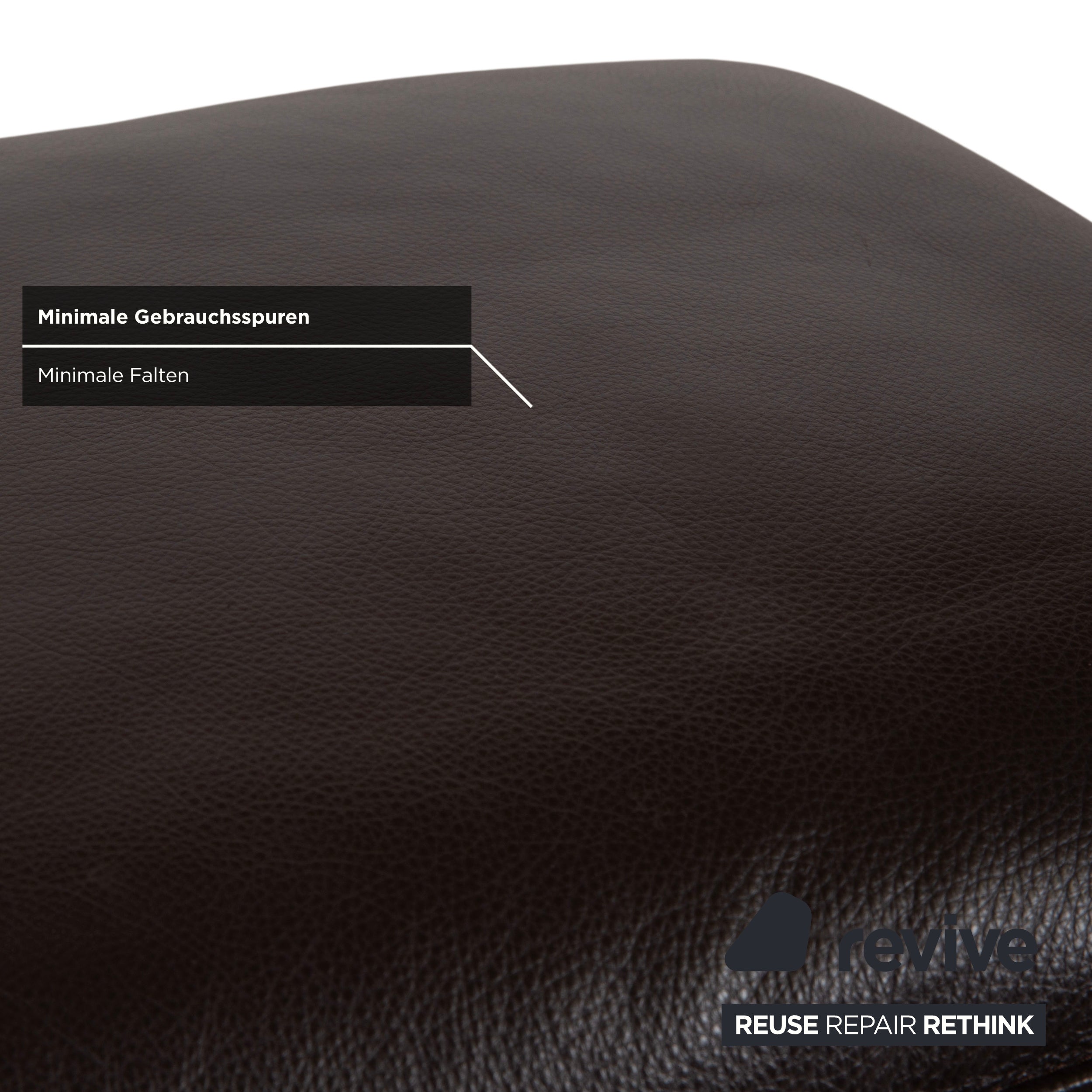 Koinor Fenja Leder Hocker Braun