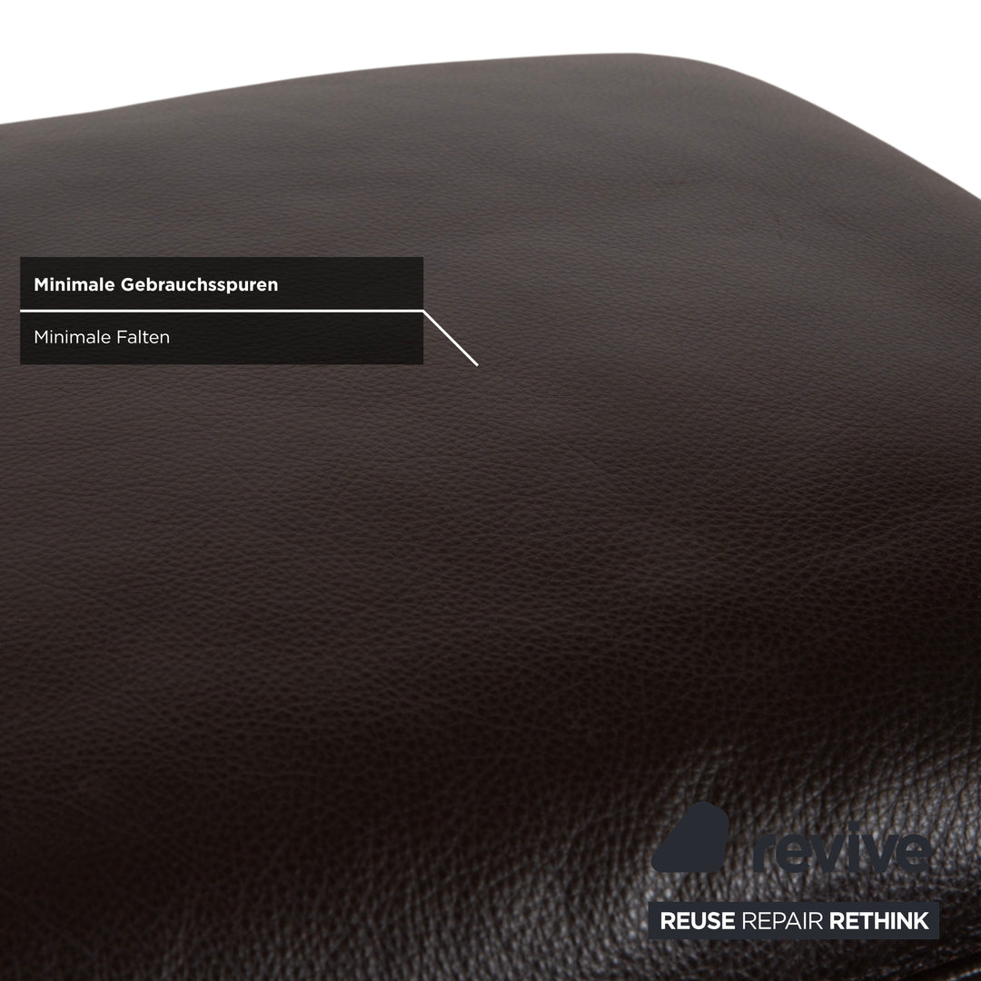 Koinor Fenja Tabouret en Cuir Marron