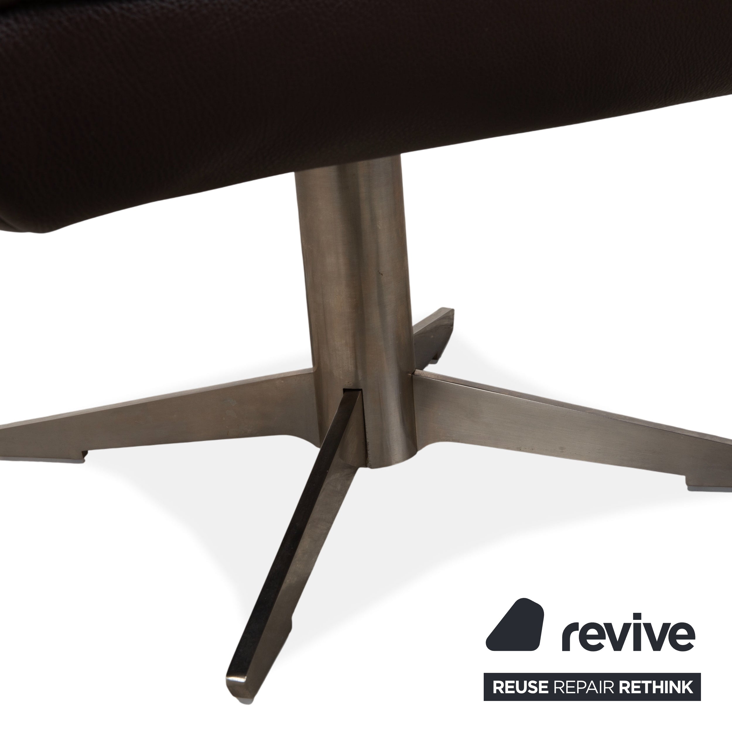 Koinor Fenja Leder Hocker Braun