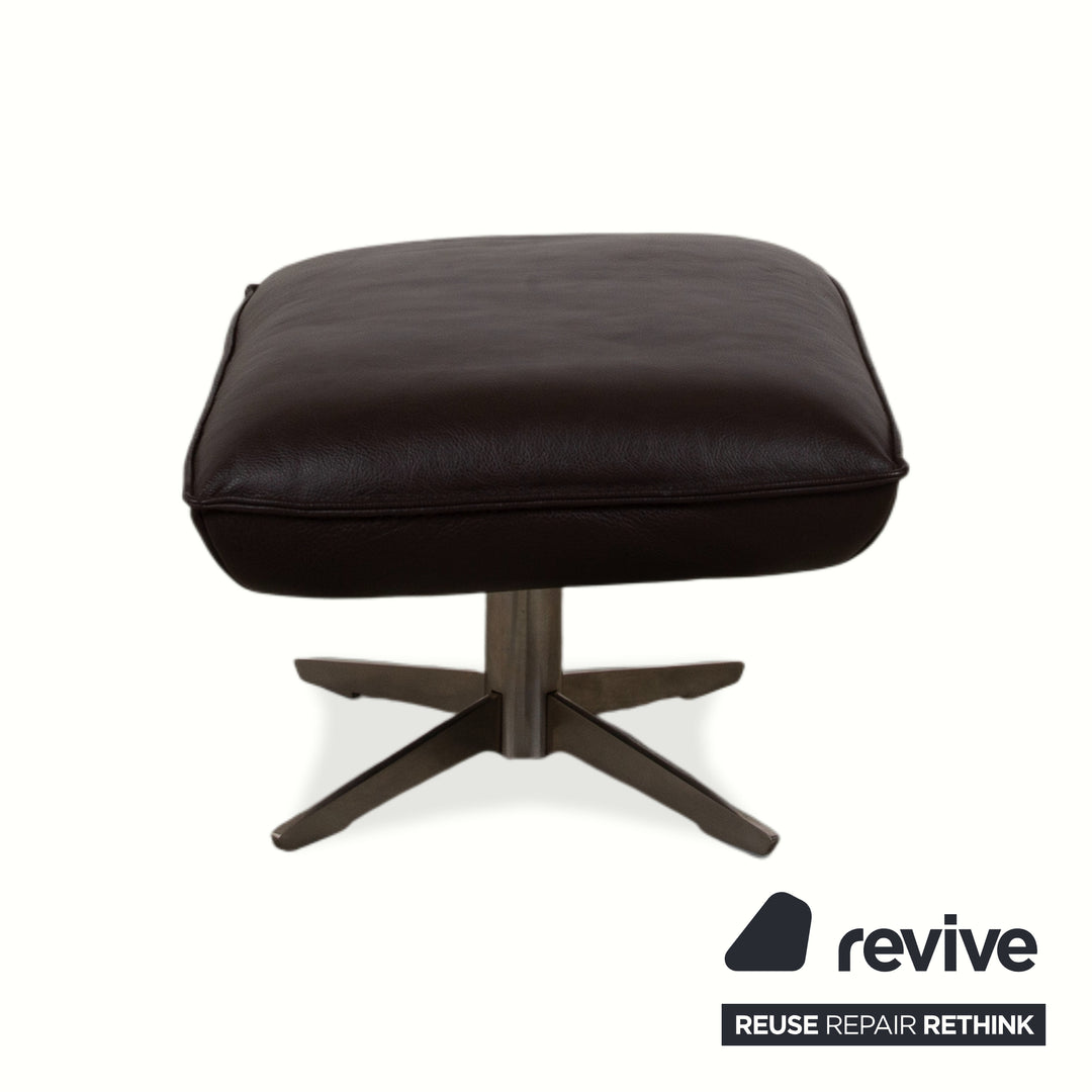 Koinor Fenja Leder Hocker Braun