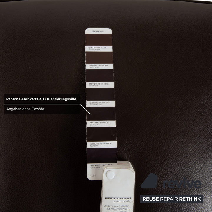 Koinor Fenja Leder Hocker Braun