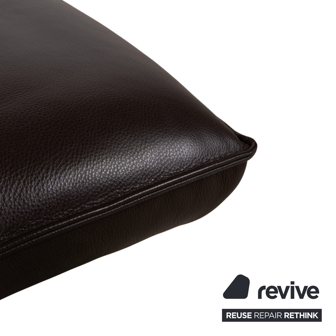 Koinor Fenja Tabouret en Cuir Marron