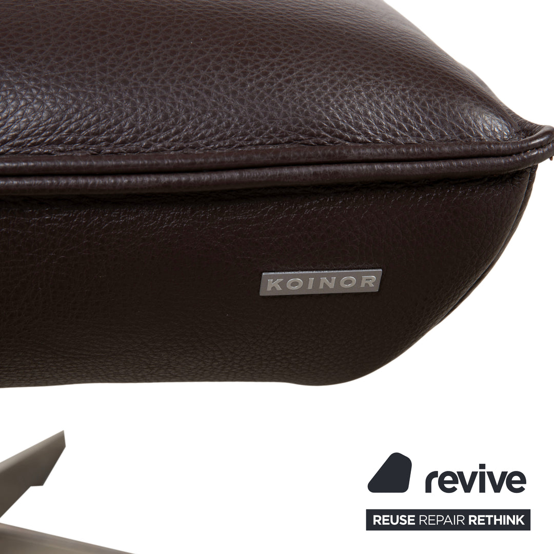 Koinor Fenja Leder Hocker Braun