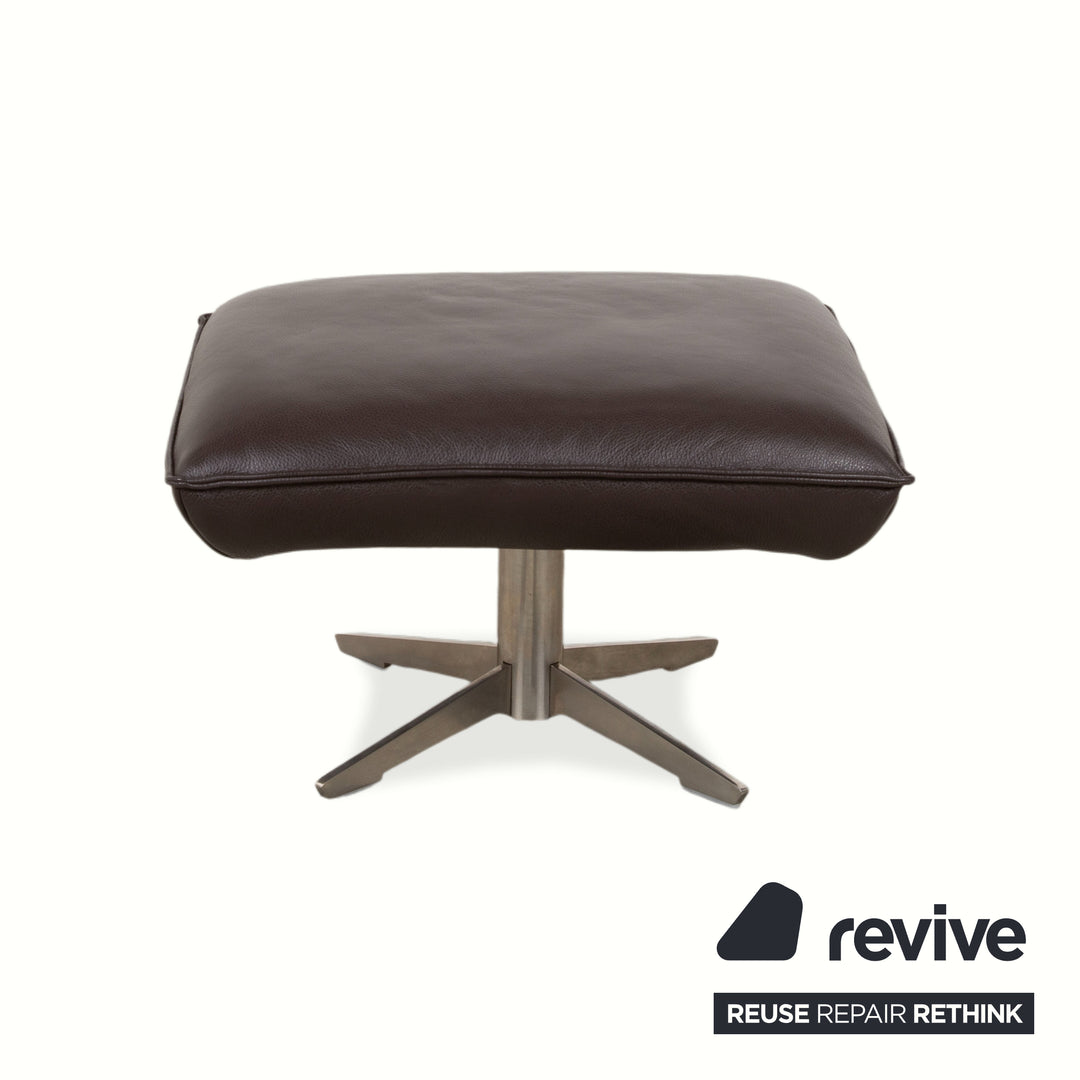 Koinor Fenja Leder Hocker Braun