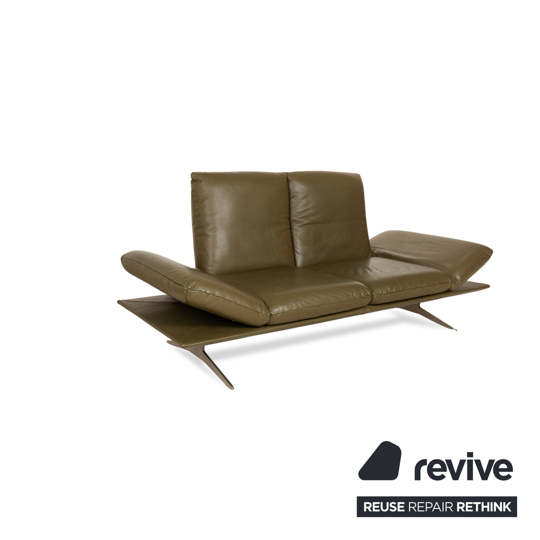 Koinor Francis Leather Sofa Set Green Olive Manual Function Corner Sofa Two Seater Sofa Couch