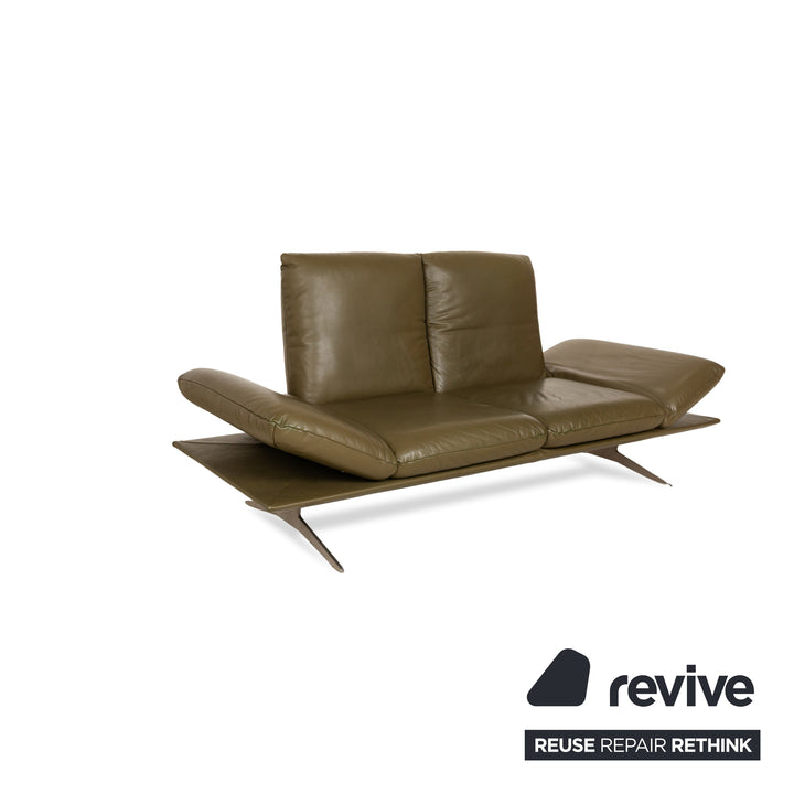 Koinor Francis Leather Sofa Set Green Olive Manual Function Corner Sofa Two Seater Sofa Couch