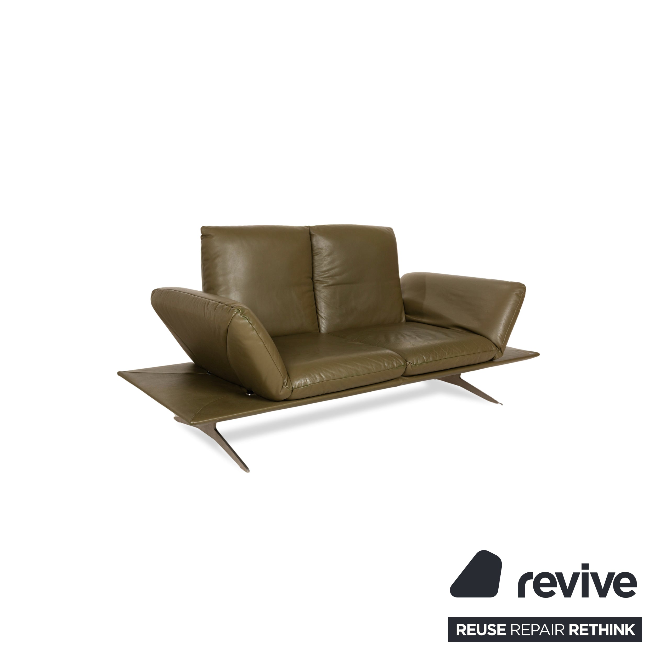 Koinor Francis Leather Sofa Set Green Olive Manual Function Corner Sofa Two Seater Sofa Couch