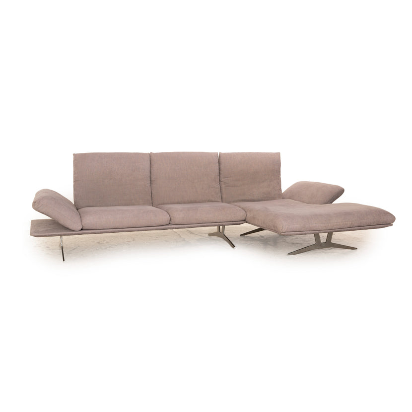 Koinor Francis Stoff Ecksofa Grau Recamiere Rechts manuelle Funktion Sofa Couch