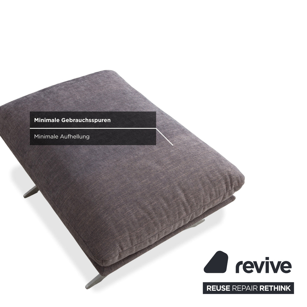 Koinor Francis Stoff Hocker Grau