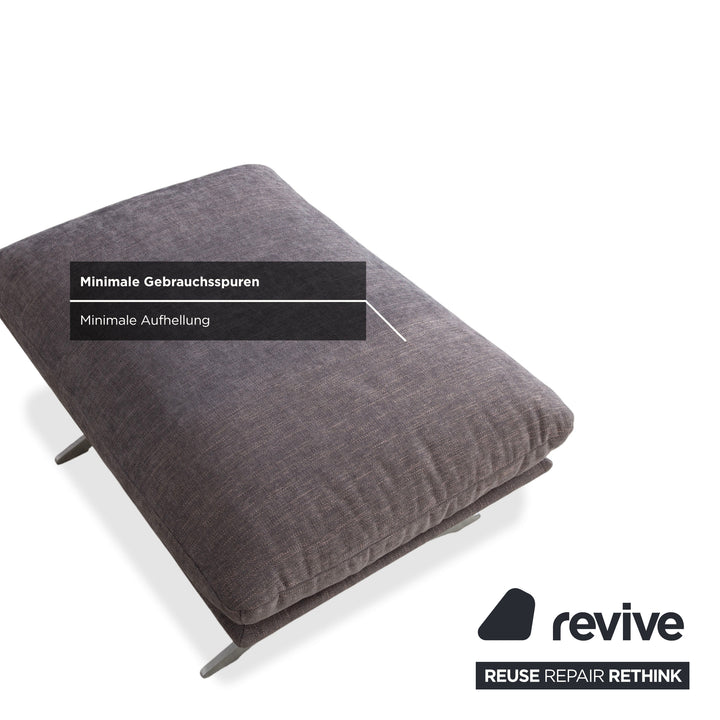 Koinor Francis Stoff Hocker Grau