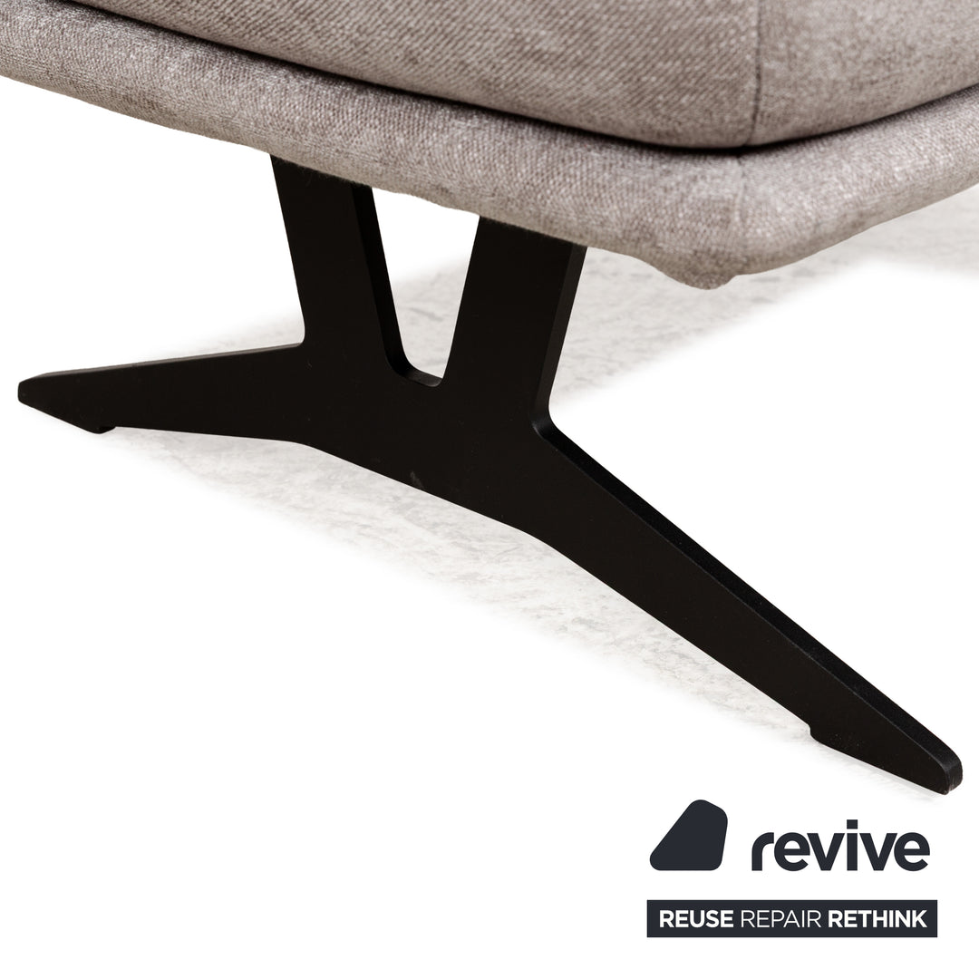 Tabouret en tissu Koinor Francis gris