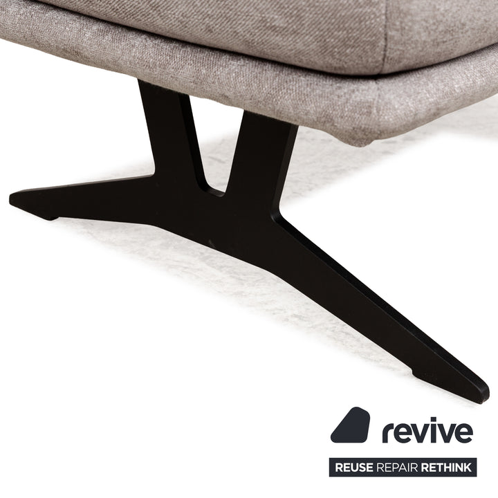 Tabouret en tissu Koinor Francis gris
