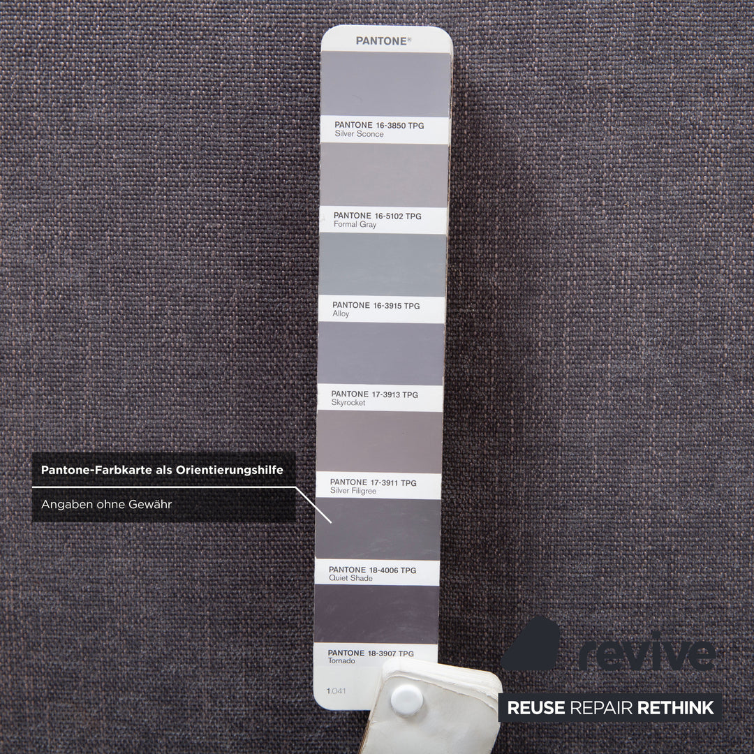 Koinor Francis Stoff Hocker Grau