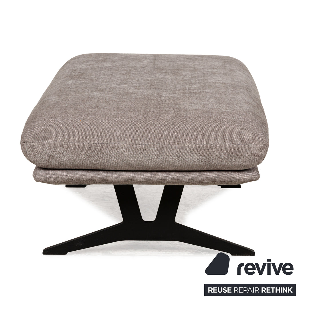 Tabouret en tissu Koinor Francis gris