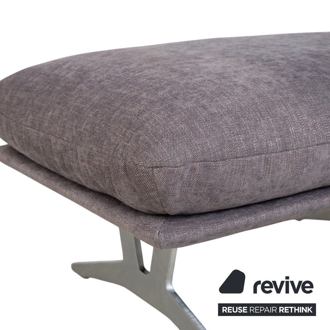 Koinor Francis Stoff Hocker Grau
