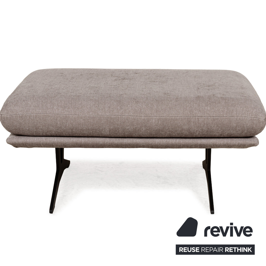 Tabouret en tissu Koinor Francis gris