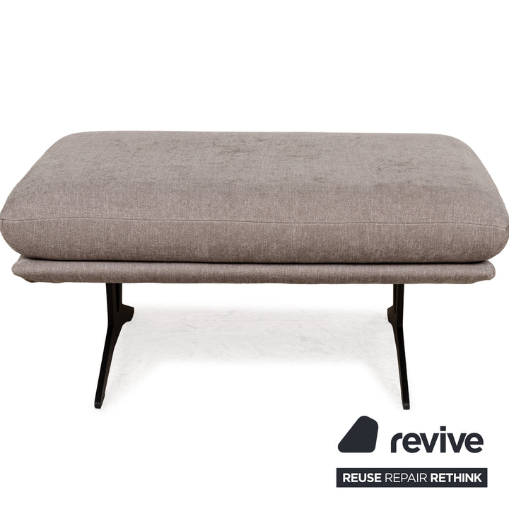 Tabouret en tissu Koinor Francis gris